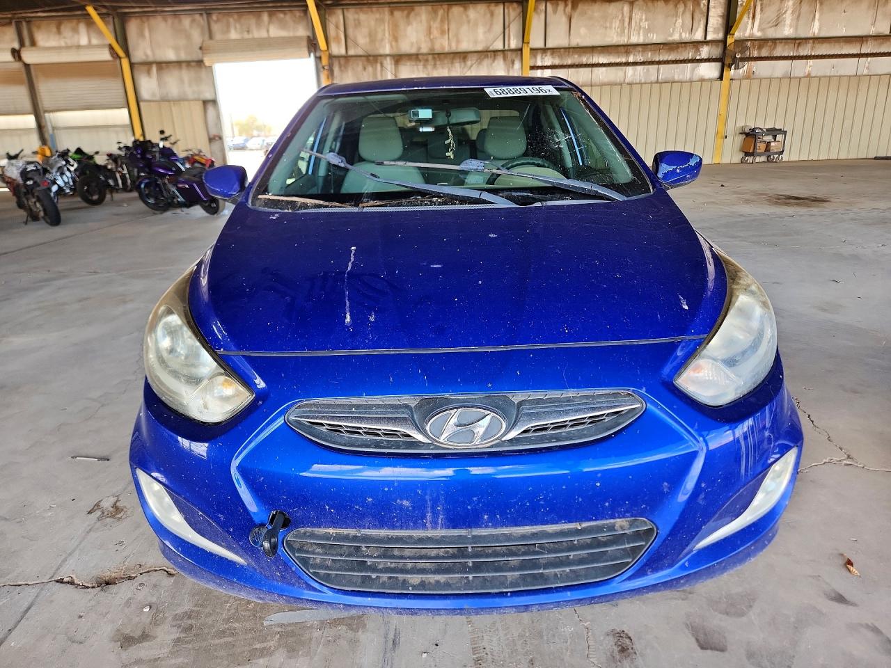 2013 Hyundai Accent Gls Blue vin: KMHCU4AE7DU377549