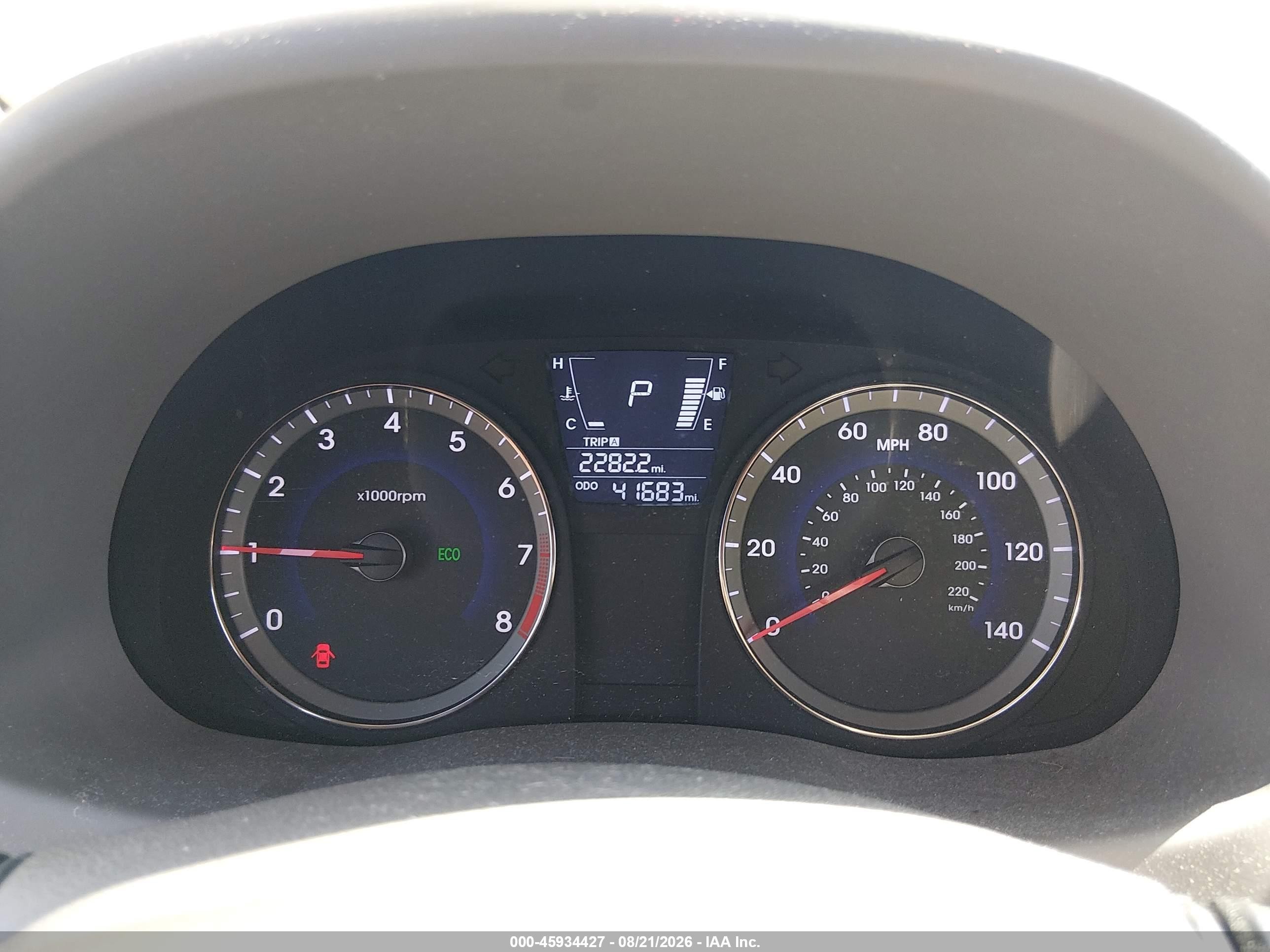 2013 Hyundai Accent Gls Blue vin: KMHCU4AE7DU427690