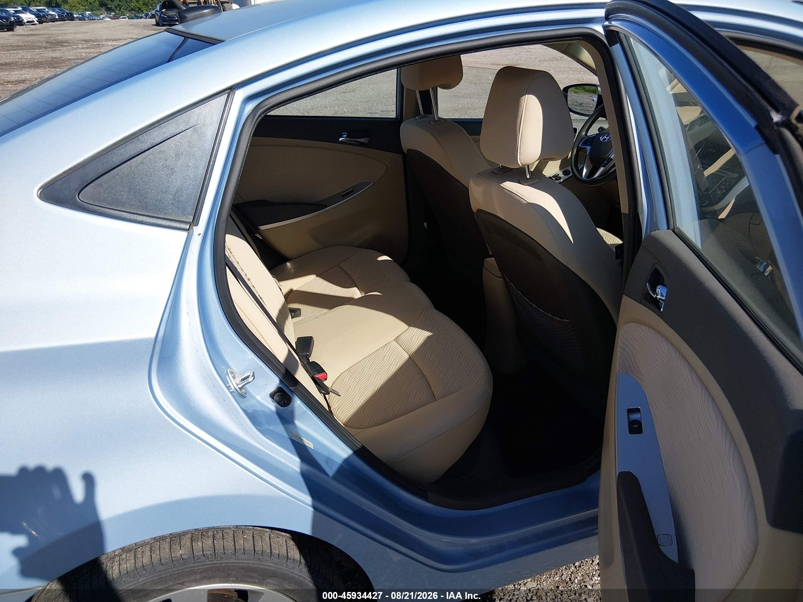 2013 Hyundai Accent Gls Blue vin: KMHCU4AE7DU427690