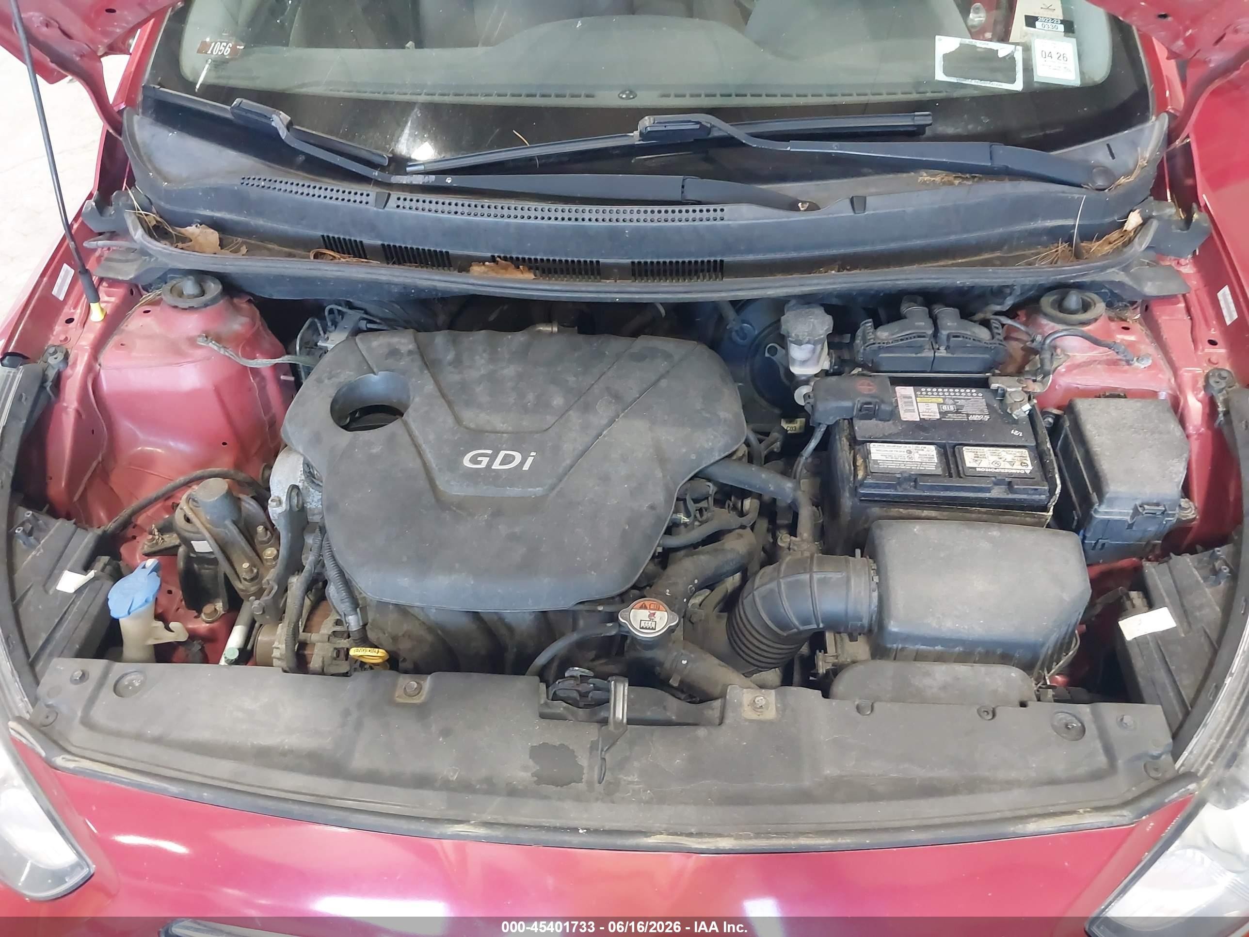 2013 Hyundai Accent Gls Red vin: KMHCU4AE7DU443954