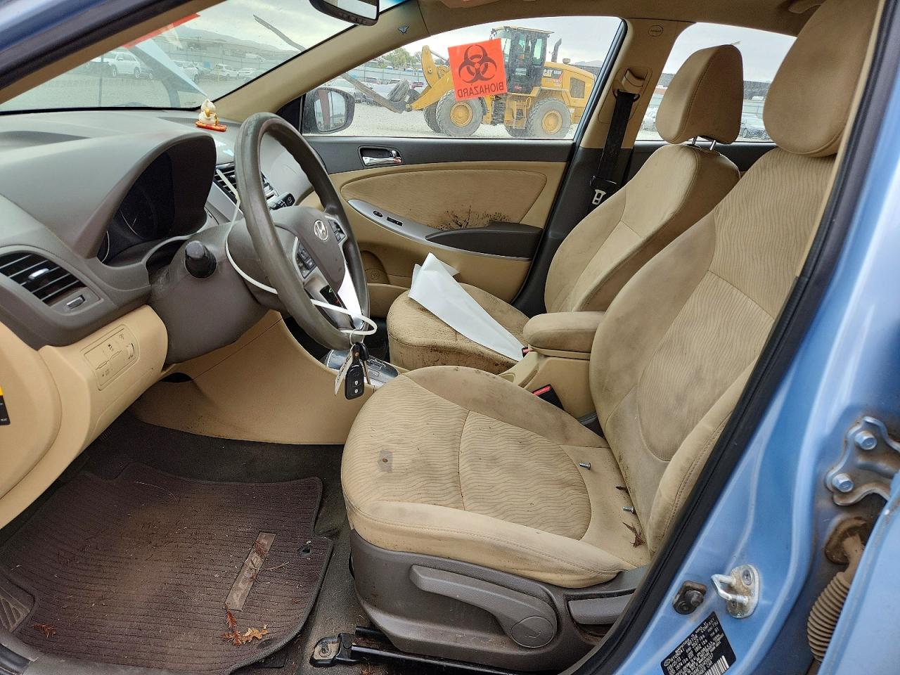 2013 Hyundai Accent Gls Blue vin: KMHCU4AE7DU459037