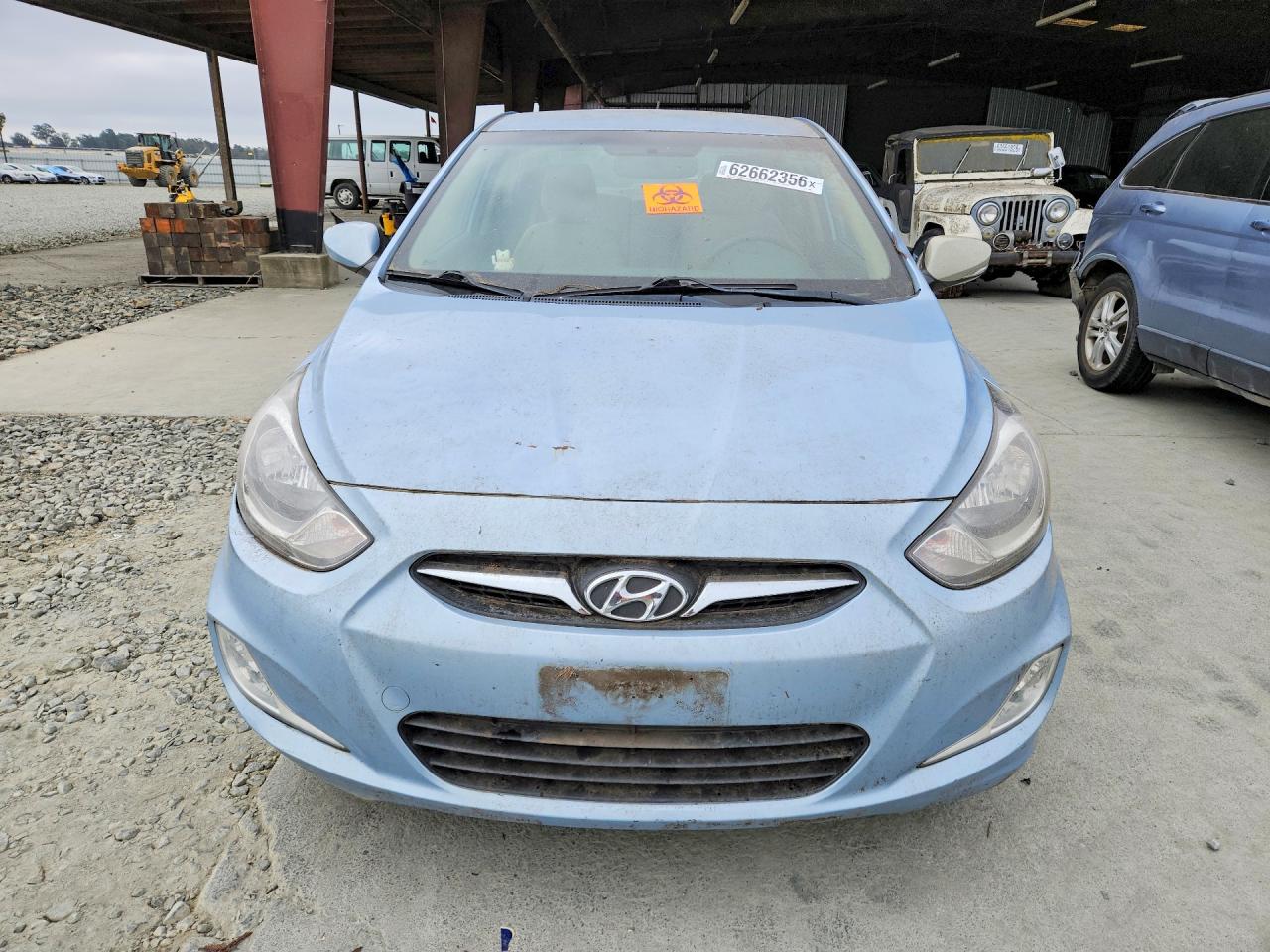 2013 Hyundai Accent Gls Blue vin: KMHCU4AE7DU459037