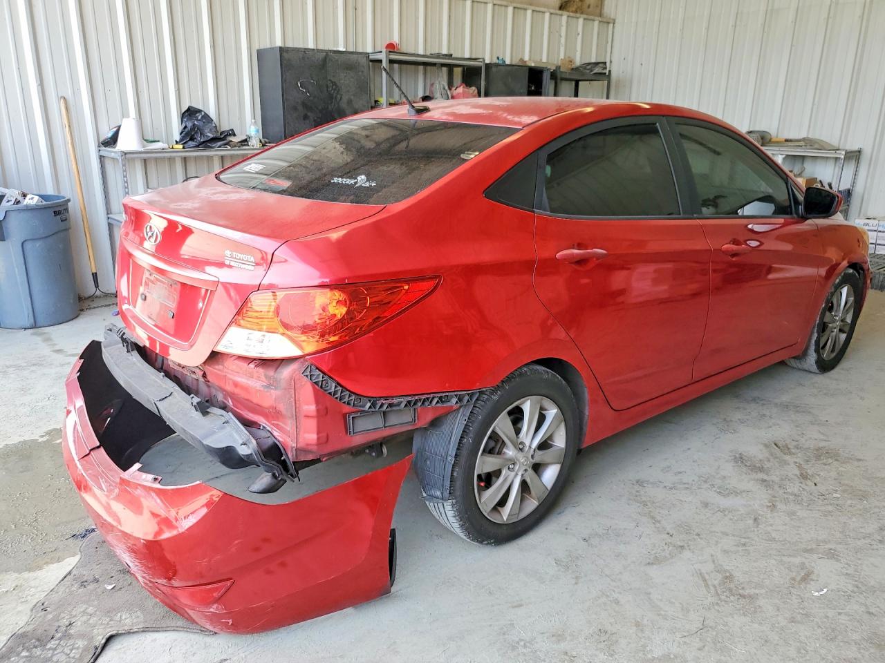 2014 Hyundai Accent Gls Красный vin: KMHCU4AE7EU608886