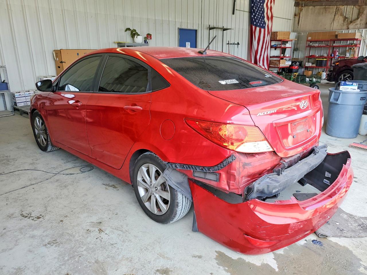 2014 Hyundai Accent Gls Красный vin: KMHCU4AE7EU608886