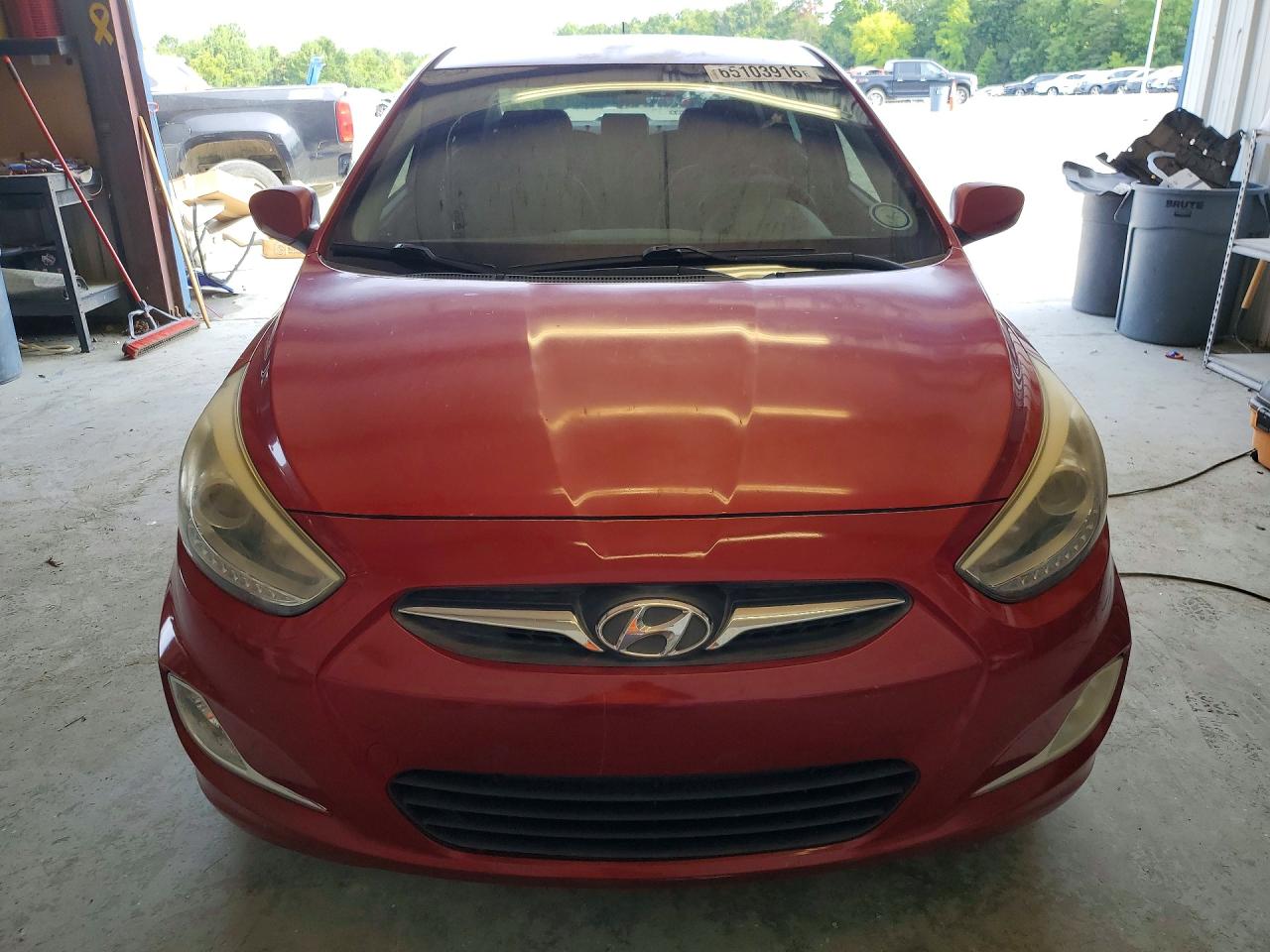 2014 Hyundai Accent Gls Красный vin: KMHCU4AE7EU608886
