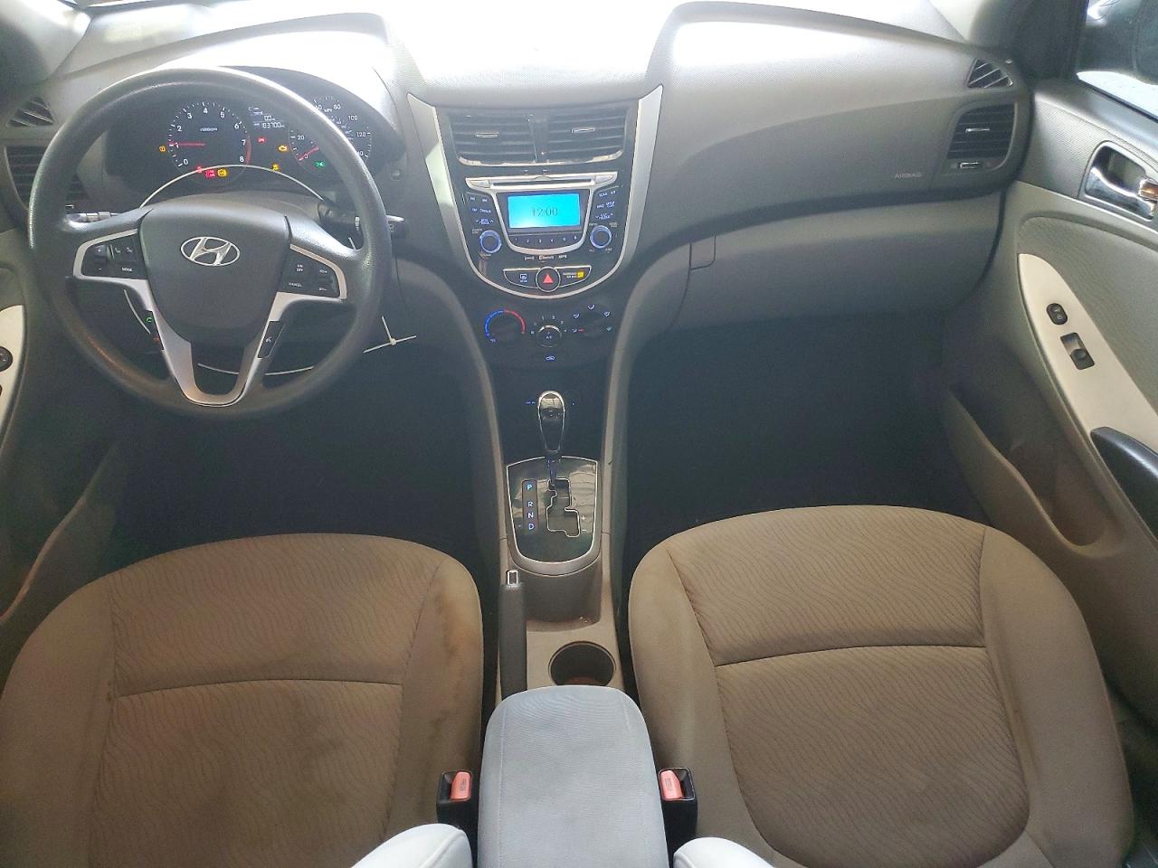 2012 Hyundai Accent Gls Blue vin: KMHCU4AE8CU070731