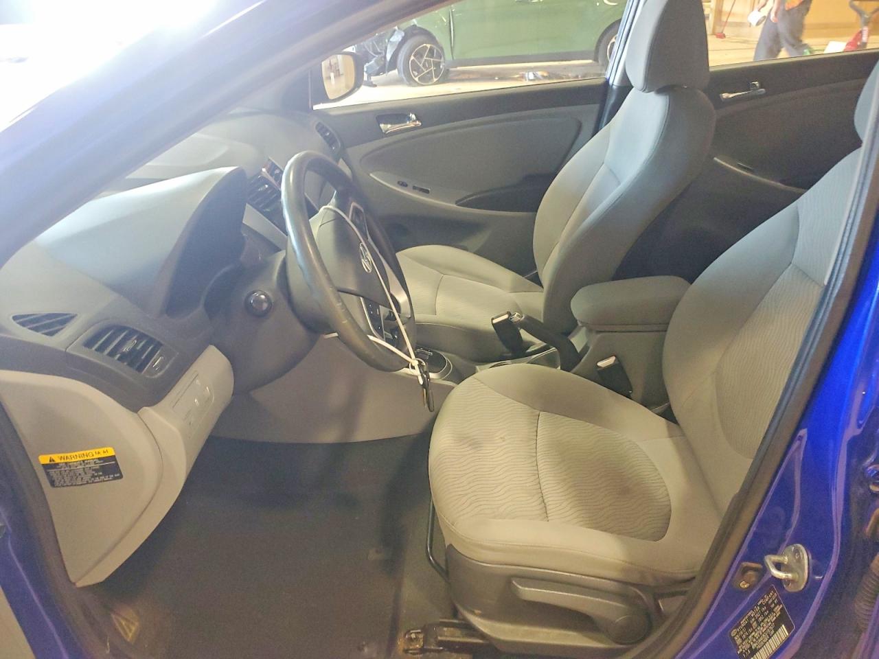 2012 Hyundai Accent Gls Blue vin: KMHCU4AE8CU167637