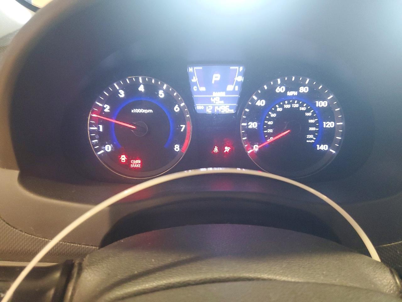 2012 Hyundai Accent Gls Blue vin: KMHCU4AE8CU167637