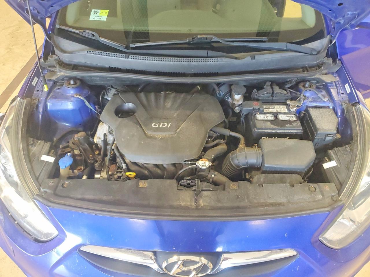 2012 Hyundai Accent Gls Blue vin: KMHCU4AE8CU167637