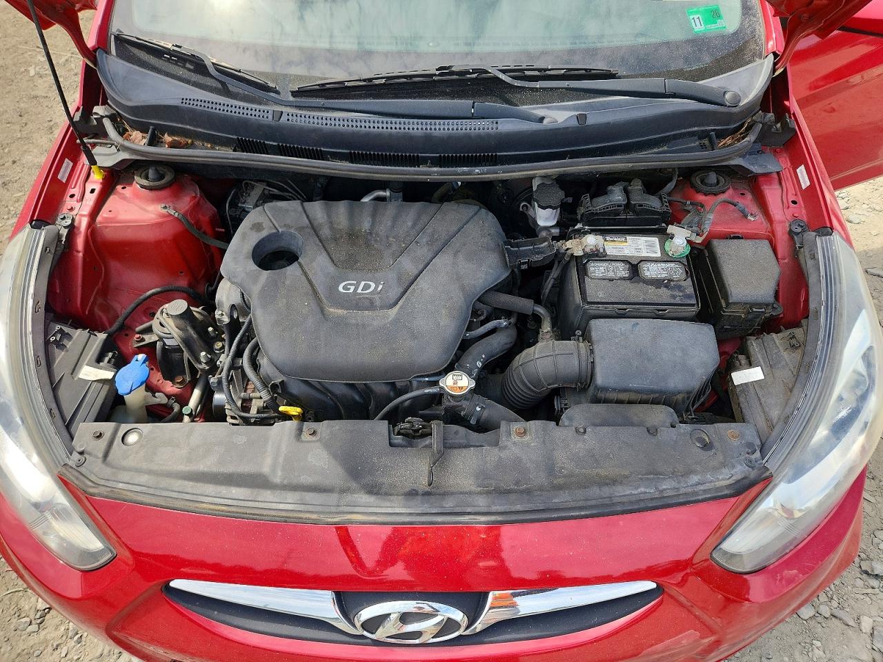 2012 Hyundai Accent Gls Red vin: KMHCU4AE8CU182834