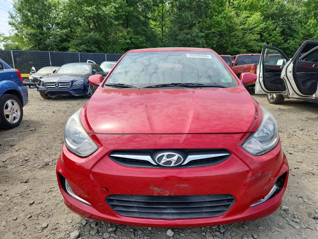 2012 Hyundai Accent Gls Red vin: KMHCU4AE8CU182834