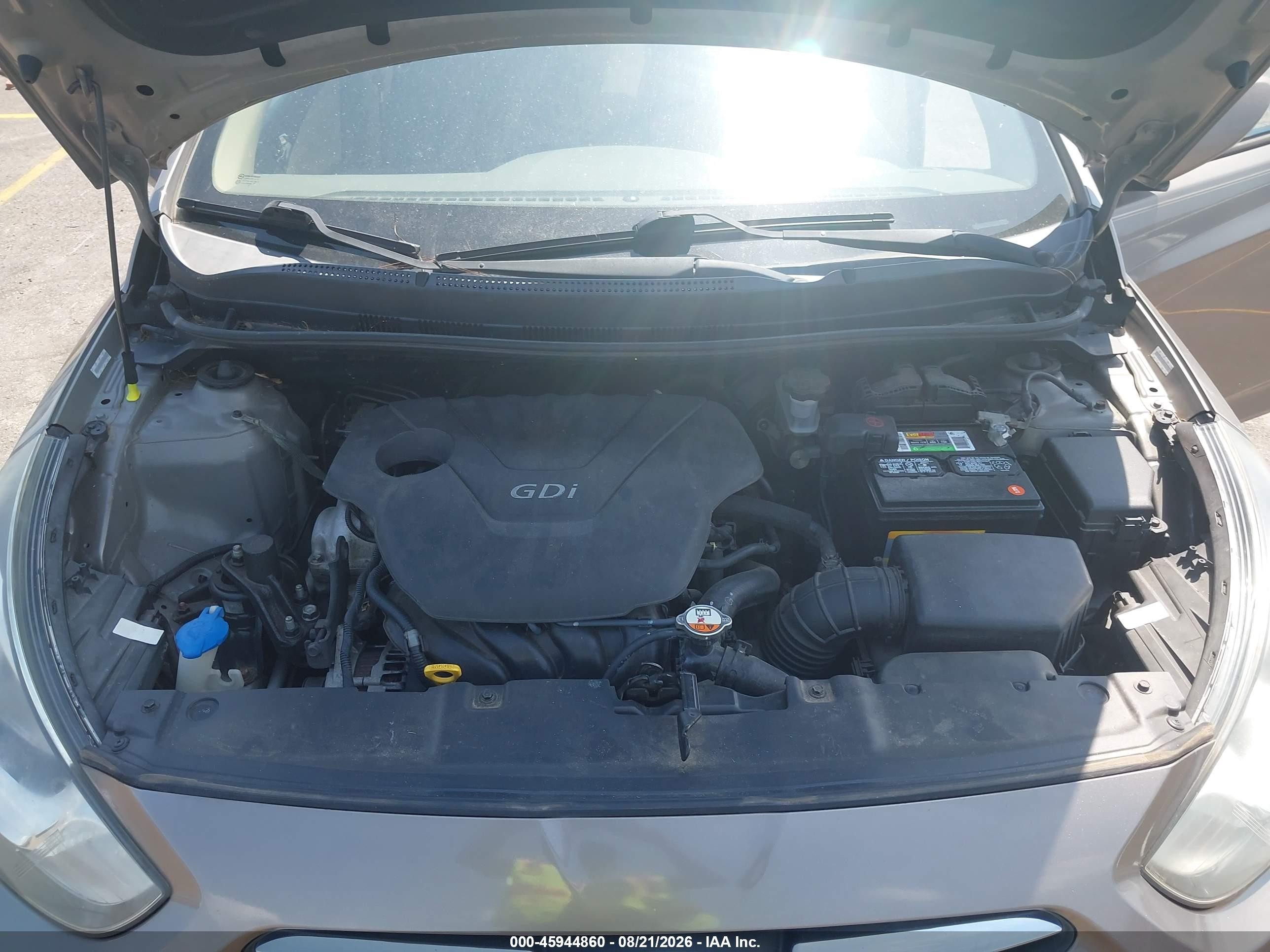 2013 Hyundai Accent Gls Бежевый vin: KMHCU4AE8DU441260