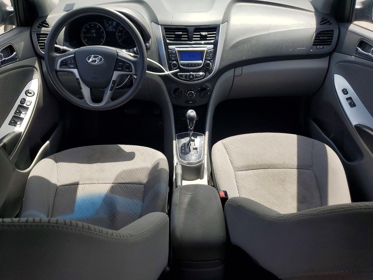 2013 Hyundai Accent Gls Silver vin: KMHCU4AE8DU578215