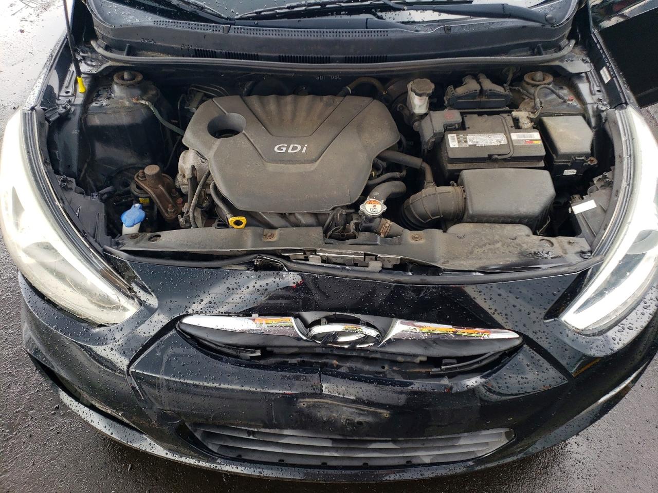 2014 Hyundai Accent Gls Black vin: KMHCU4AE8EU762104