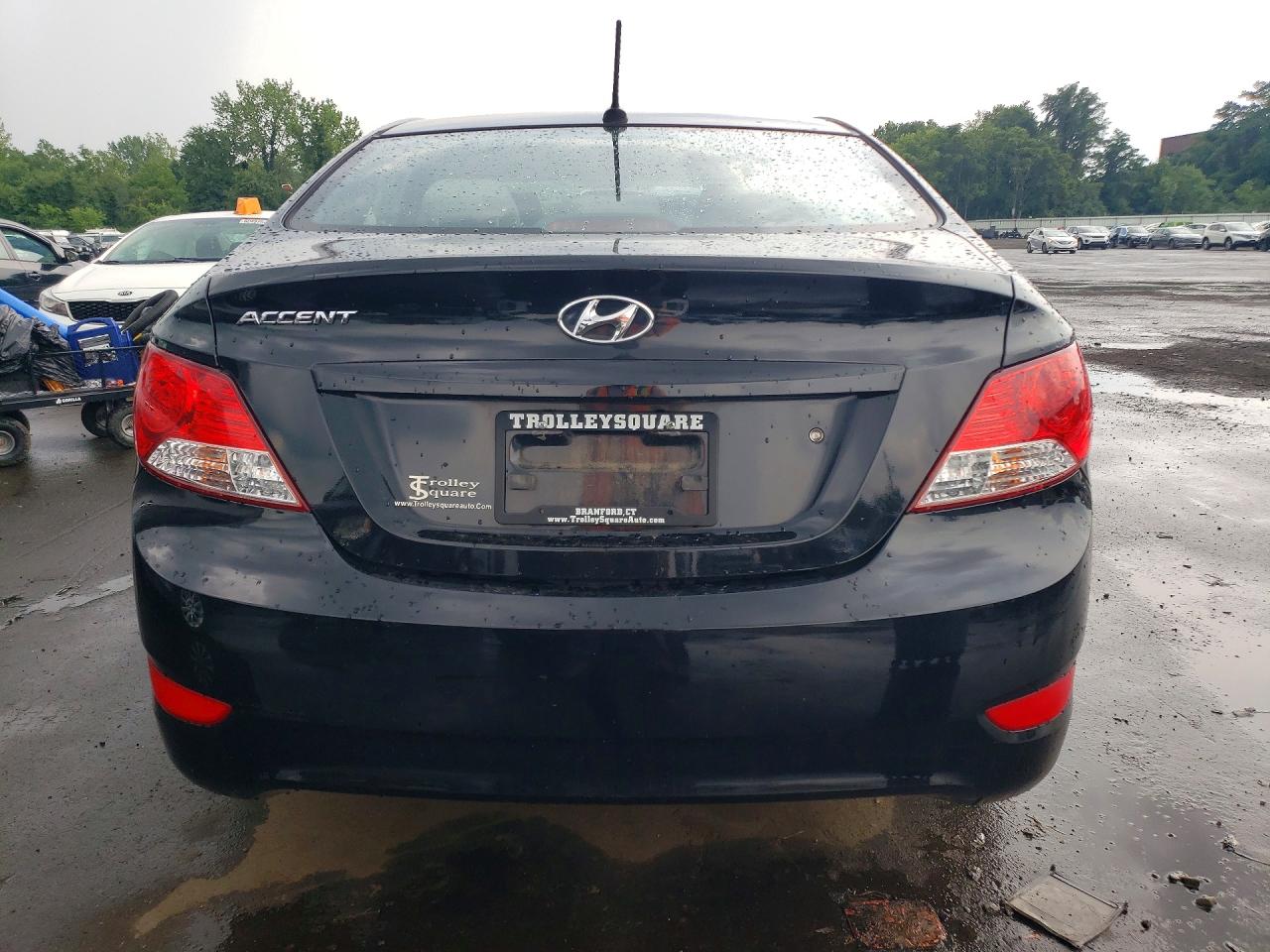 2014 Hyundai Accent Gls Black vin: KMHCU4AE8EU762104