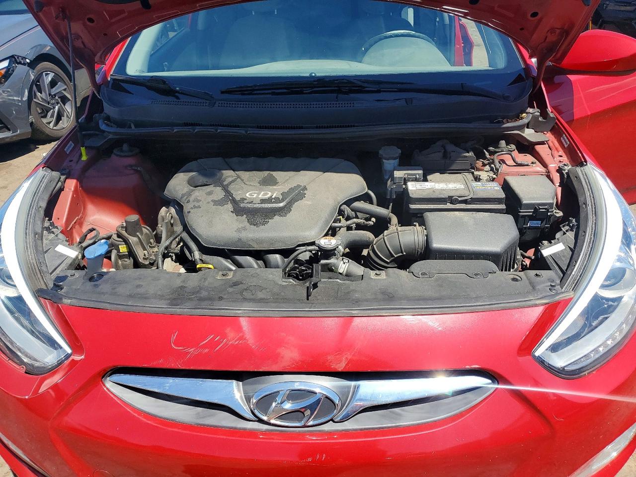 2014 Hyundai Accent Gls Red vin: KMHCU4AE8EU768307