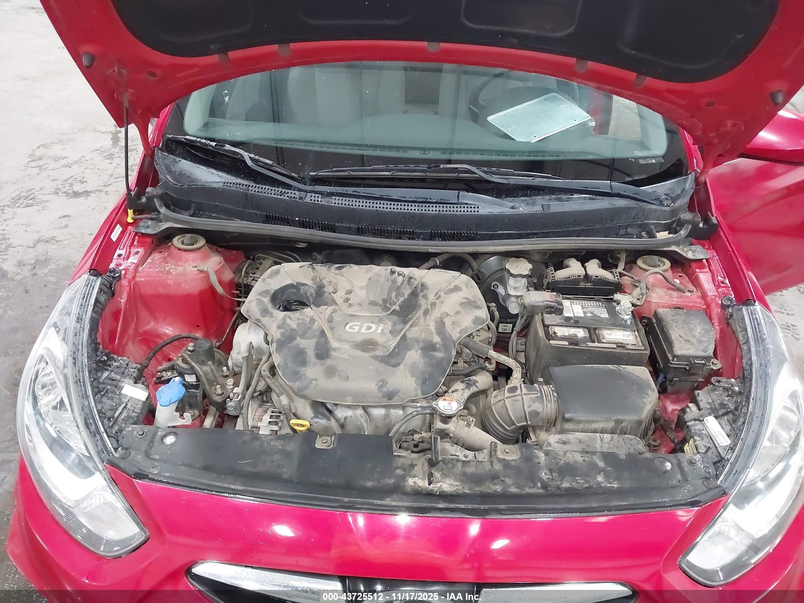 2012 Hyundai Accent Gls Red vin: KMHCU4AE9CU162172