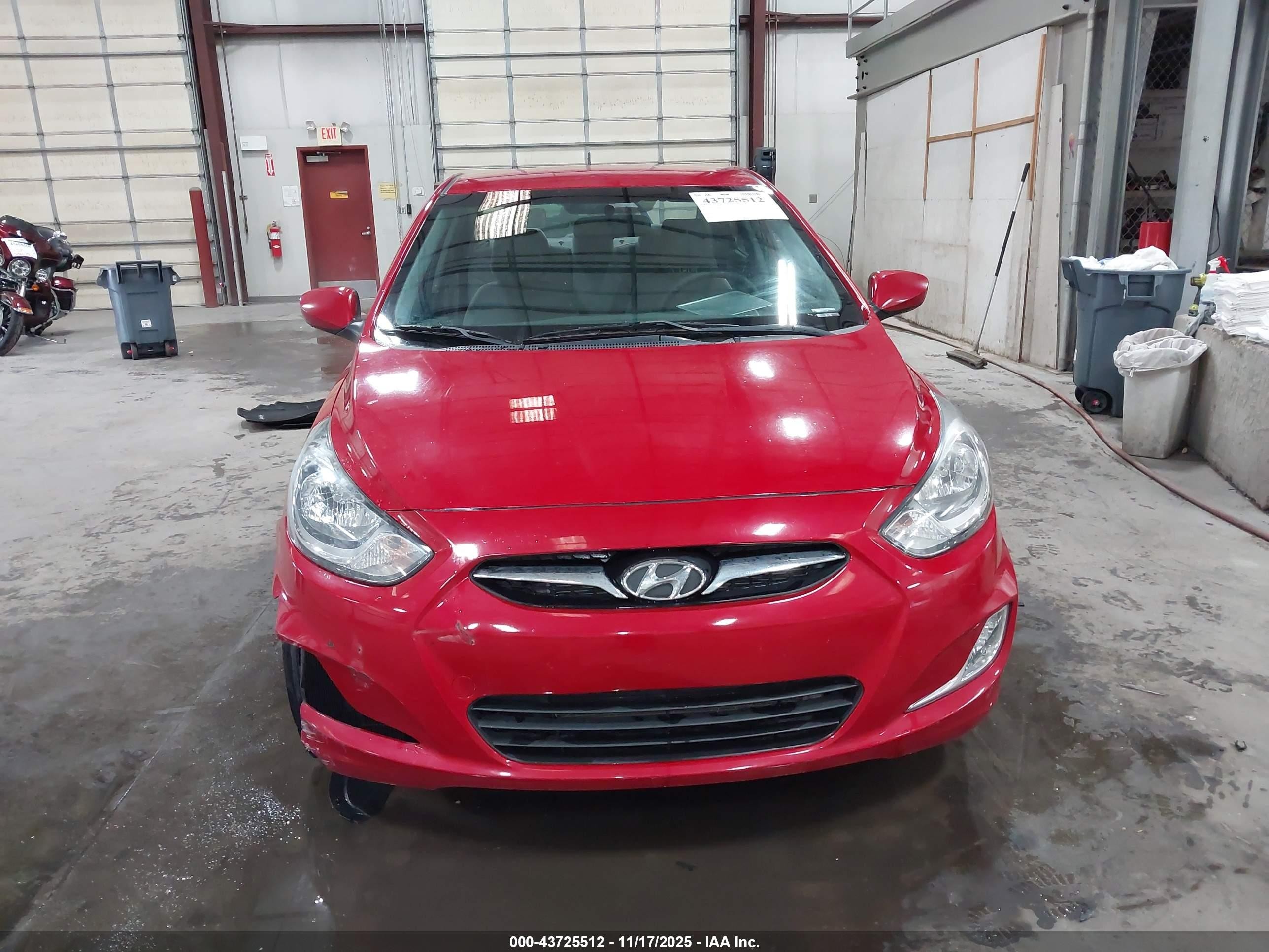 2012 Hyundai Accent Gls Red vin: KMHCU4AE9CU162172