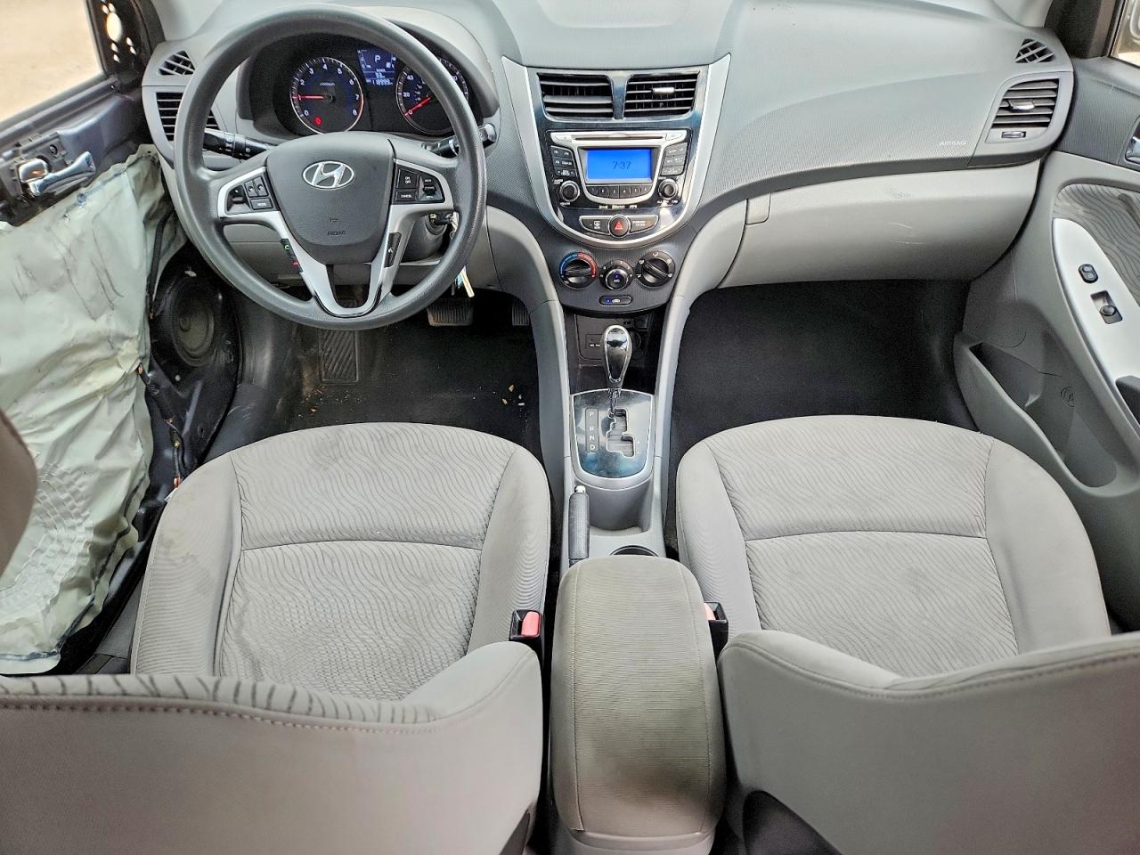 2012 Hyundai Accent Gls Gray vin: KMHCU4AE9CU168327