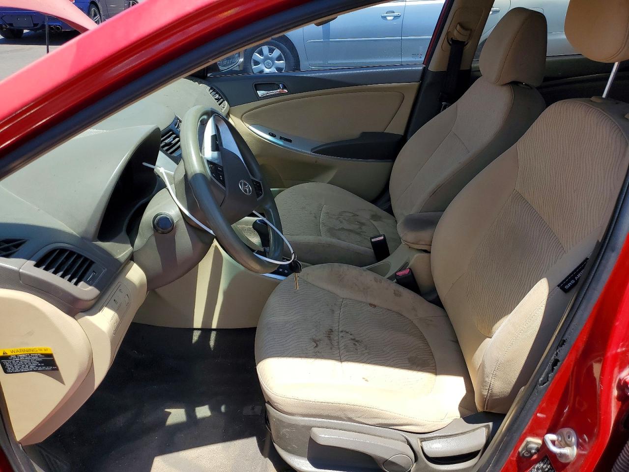 2012 Hyundai Accent Gls Red vin: KMHCU4AE9CU220636