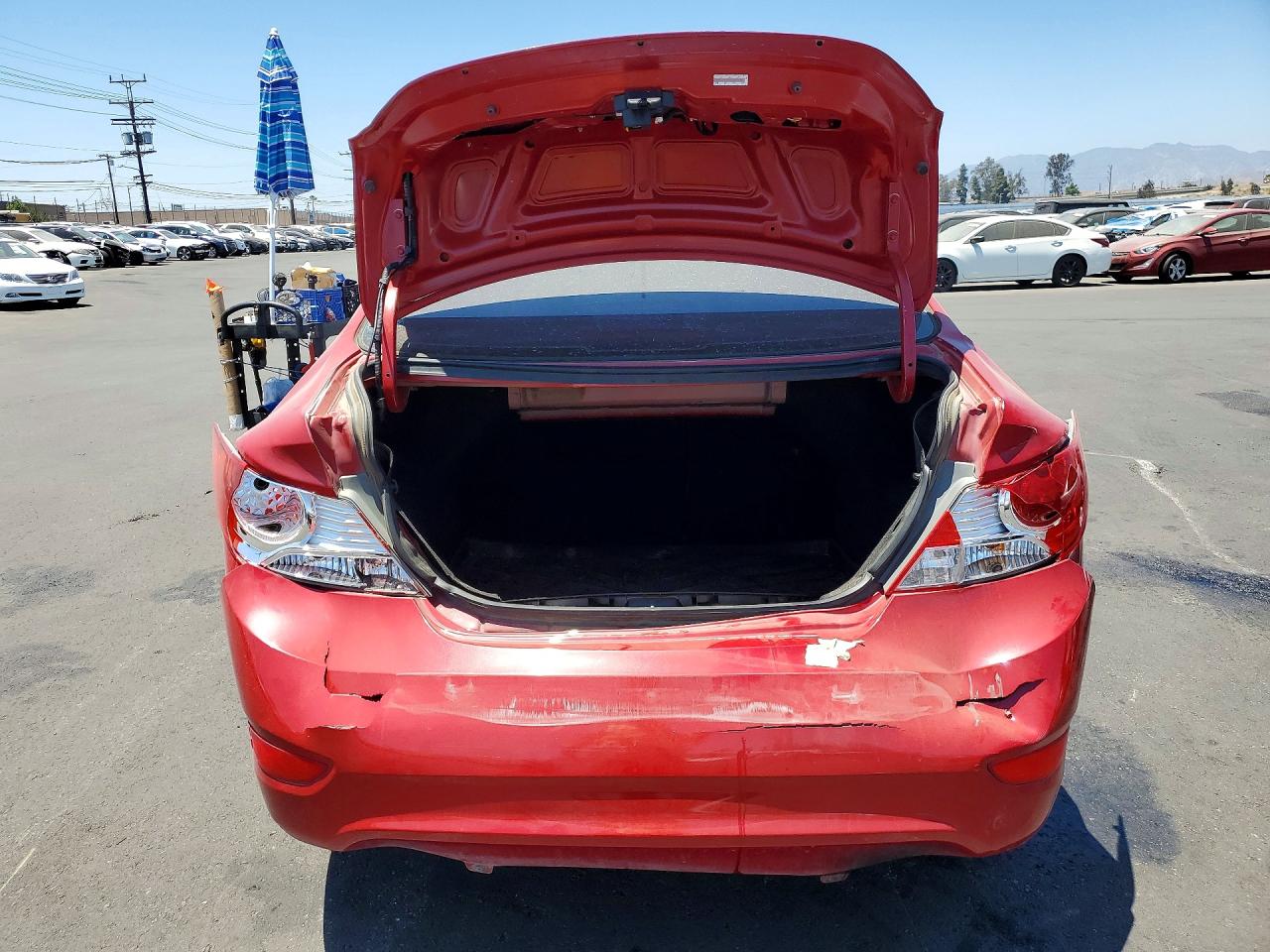2012 Hyundai Accent Gls Red vin: KMHCU4AE9CU220636
