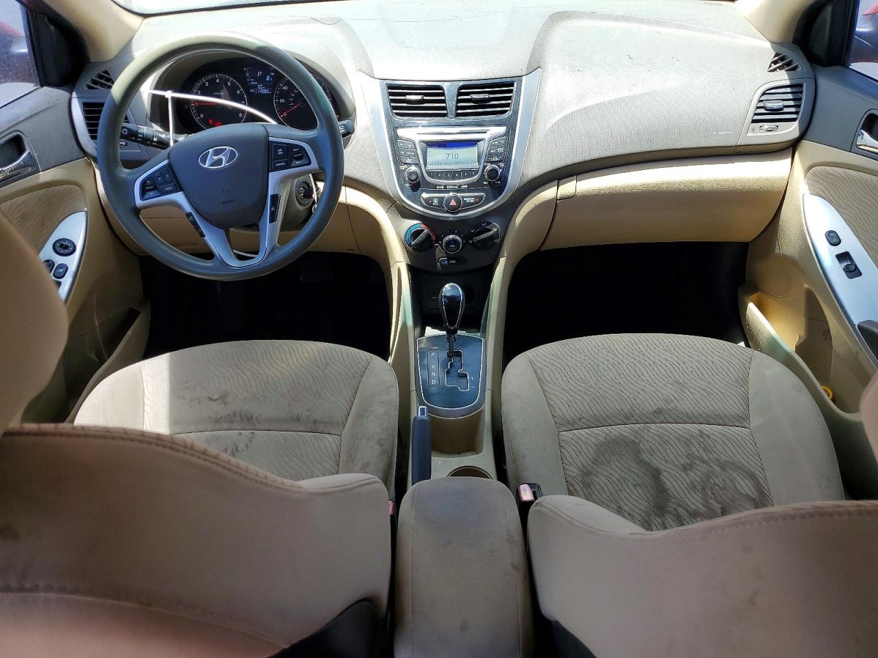 2012 Hyundai Accent Gls Red vin: KMHCU4AE9CU220636