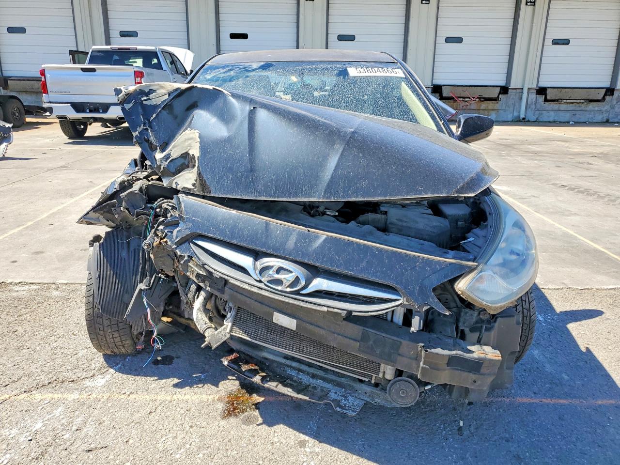 2013 Hyundai Accent Gls Black vin: KMHCU4AE9DU354984