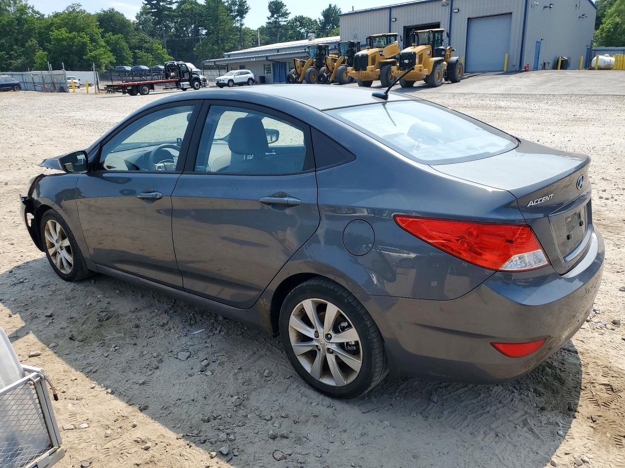 2013 Hyundai Accent Gls Charcoal vin: KMHCU4AE9DU379917