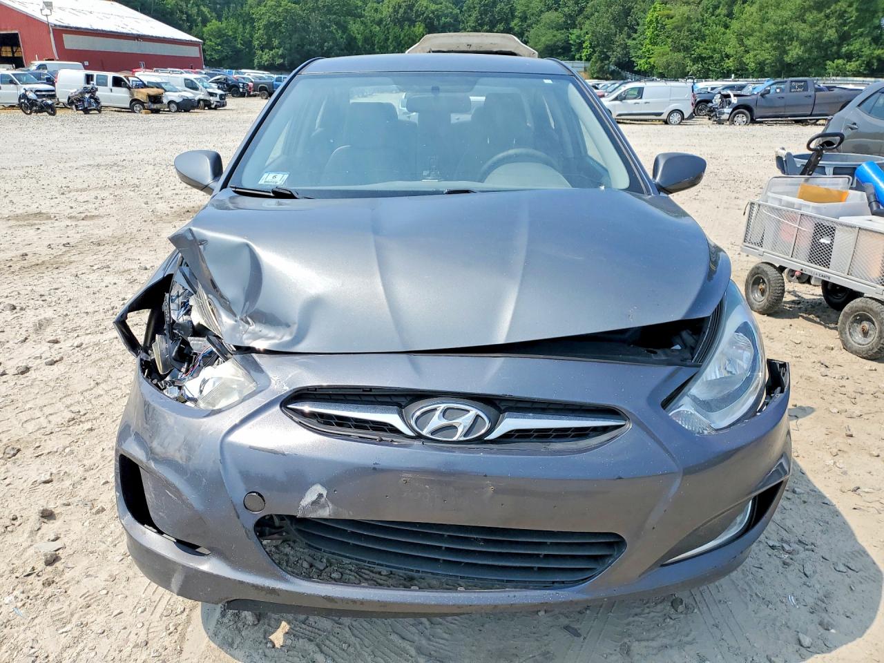 2013 Hyundai Accent Gls Charcoal vin: KMHCU4AE9DU379917