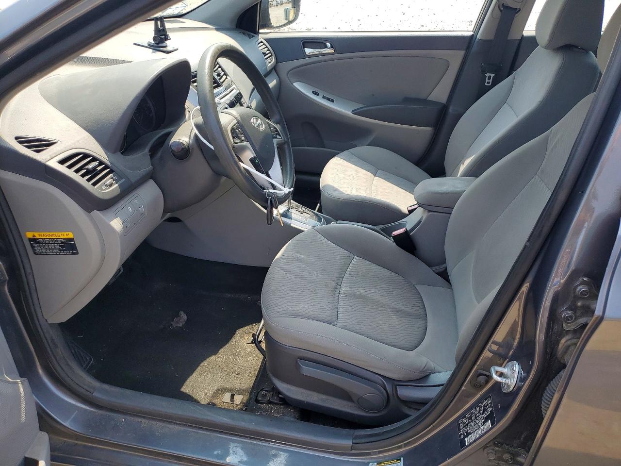 2013 Hyundai Accent Gls Charcoal vin: KMHCU4AE9DU379917