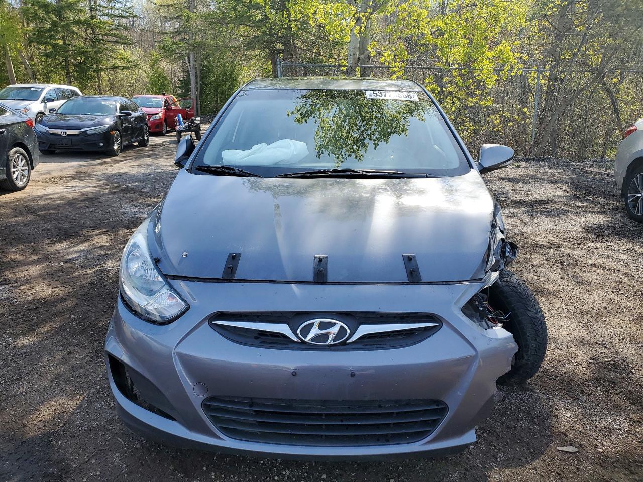 2014 Hyundai Accent Charcoal vin: KMHCU4AE9EU661489