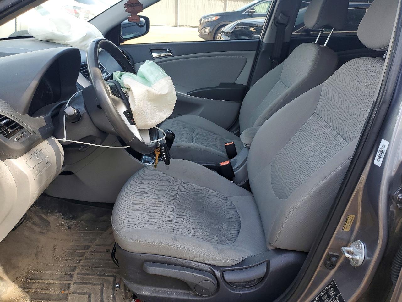 2014 Hyundai Accent Charcoal vin: KMHCU4AE9EU661489