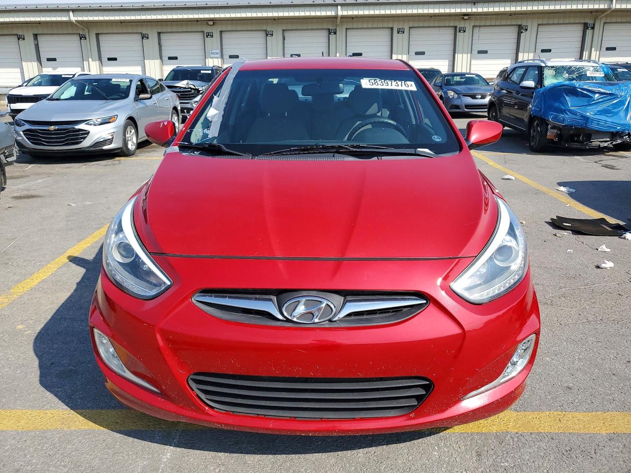 2014 Hyundai Accent Gls Red vin: KMHCU4AE9EU753265