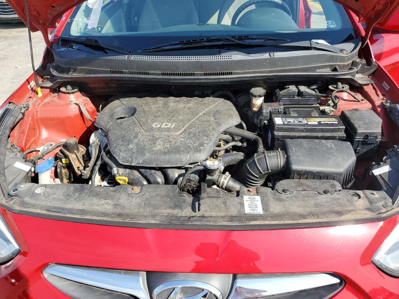 2014 Hyundai Accent Gls Red vin: KMHCU4AE9EU753265