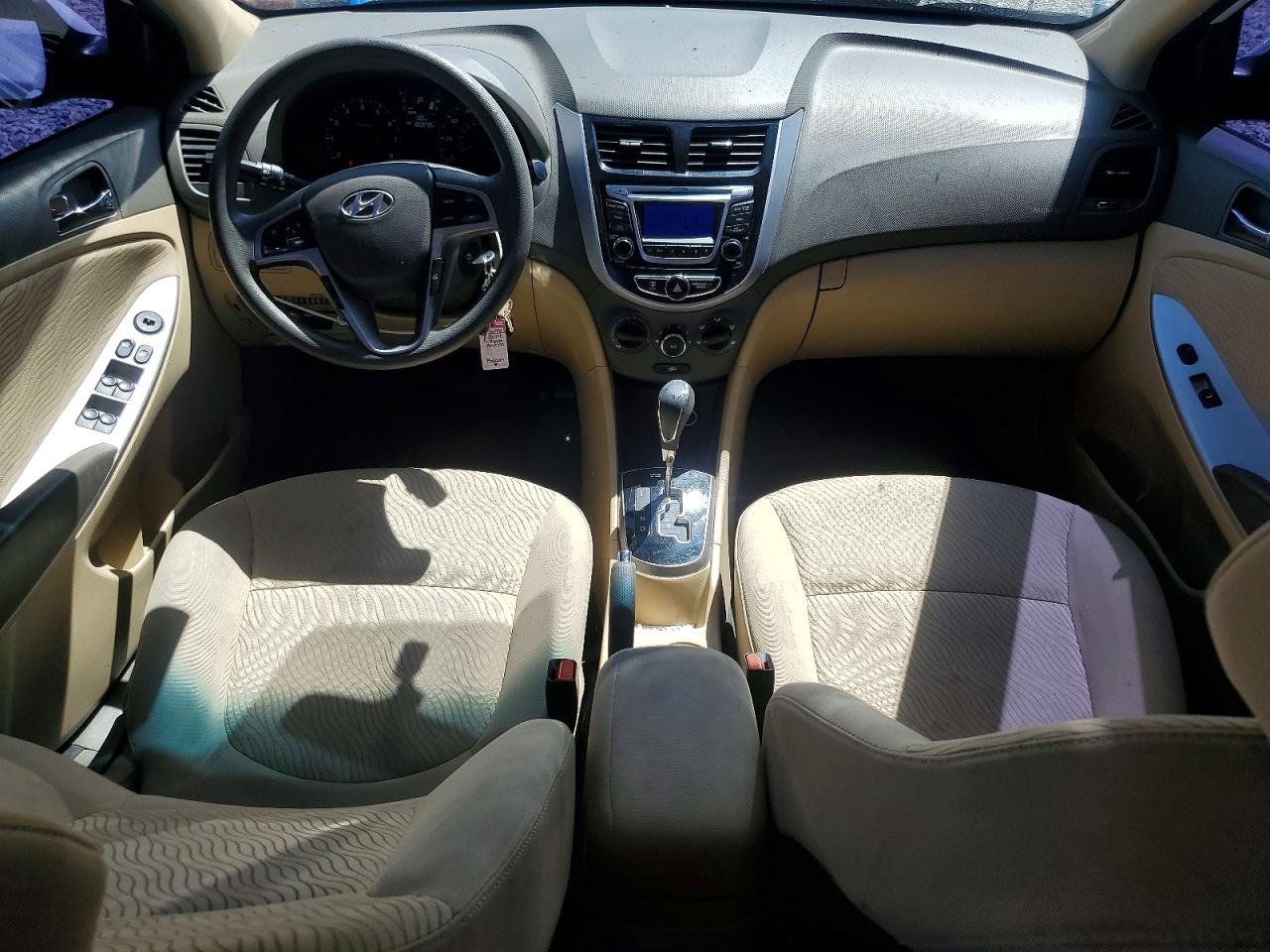 2014 Hyundai Accent Gls White vin: KMHCU4AE9EU775282