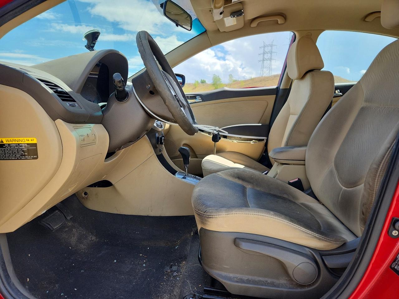 2012 Hyundai Accent Gls Red vin: KMHCU4AEXCU057883