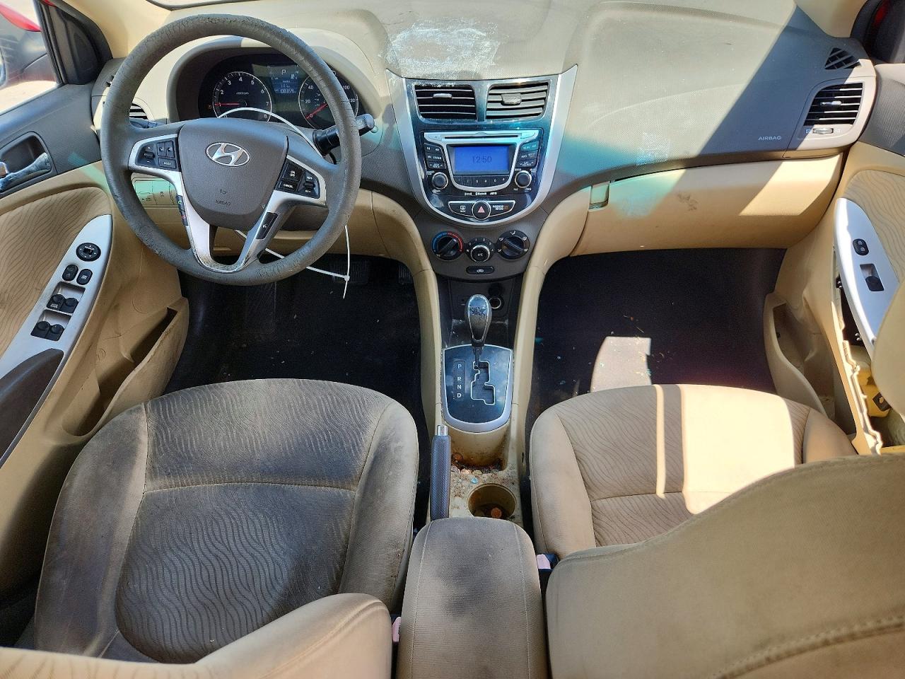 2012 Hyundai Accent Gls Red vin: KMHCU4AEXCU057883