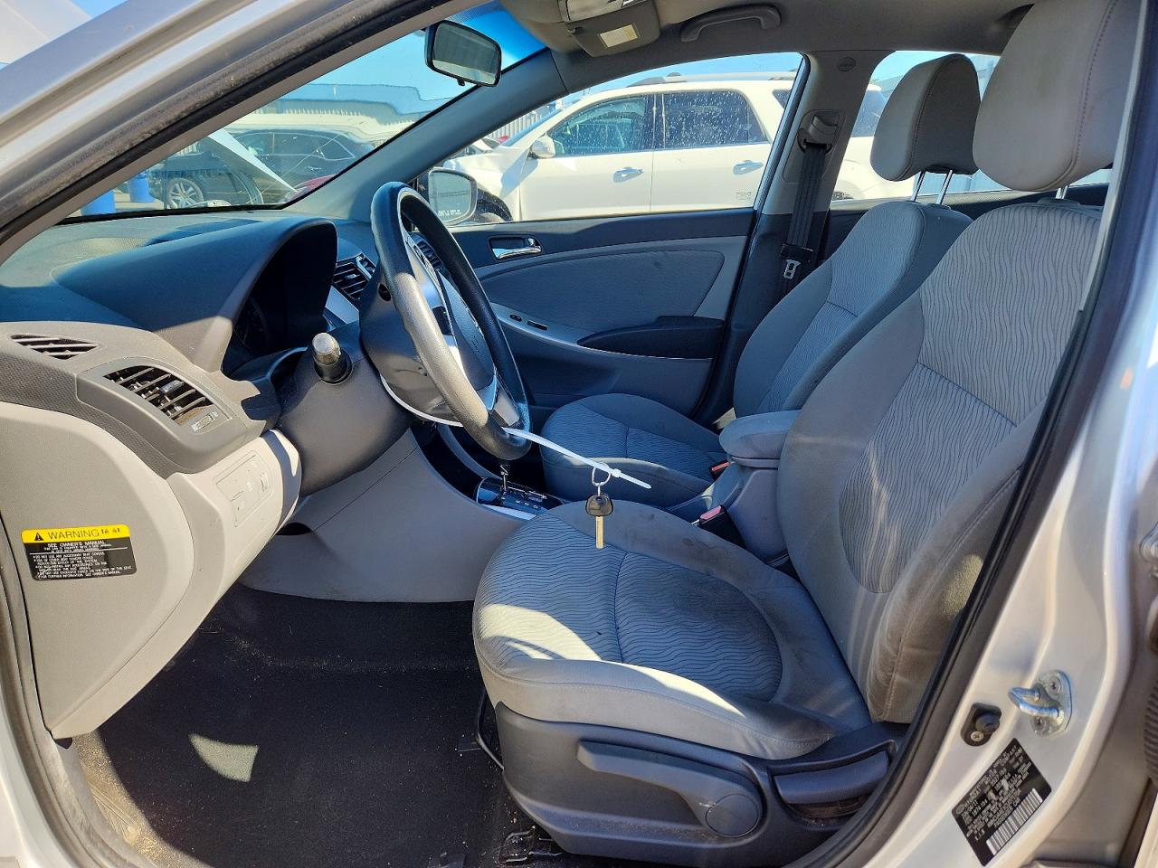 2012 Hyundai Accent Gls Silver vin: KMHCU4AEXCU071704