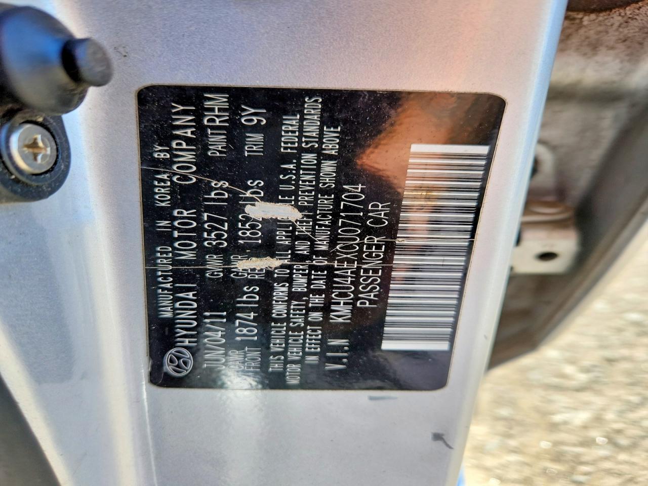 2012 Hyundai Accent Gls Silver vin: KMHCU4AEXCU071704