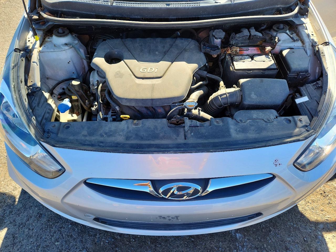 2012 Hyundai Accent Gls Silver vin: KMHCU4AEXCU071704