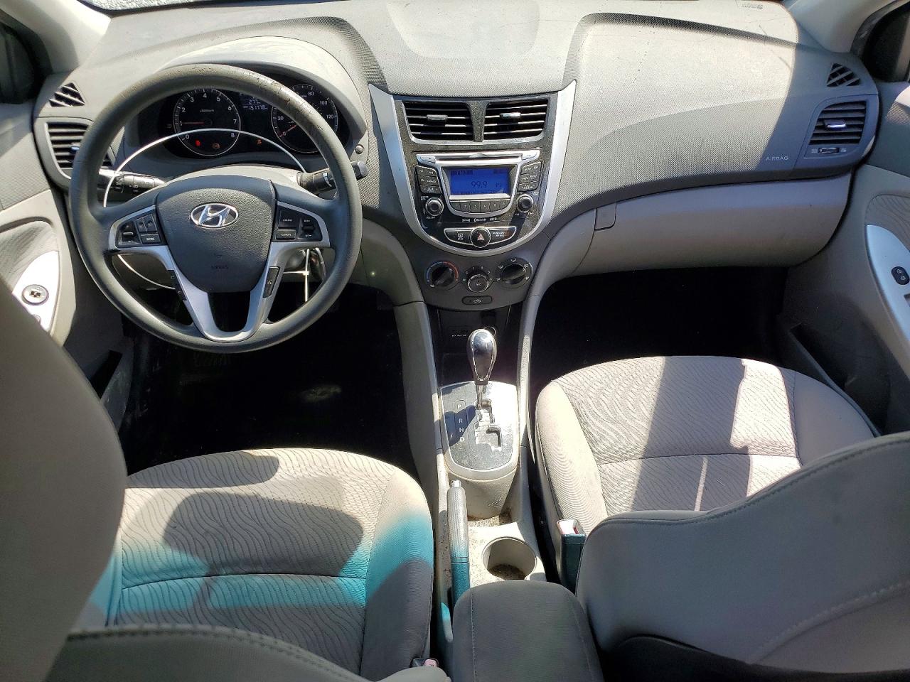 2013 Hyundai Accent Gls Gray vin: KMHCU4AEXDU339099