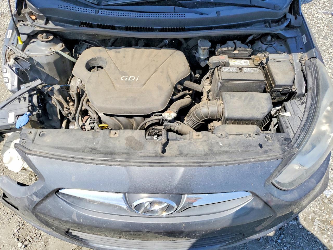 2013 Hyundai Accent Gls Gray vin: KMHCU4AEXDU339099