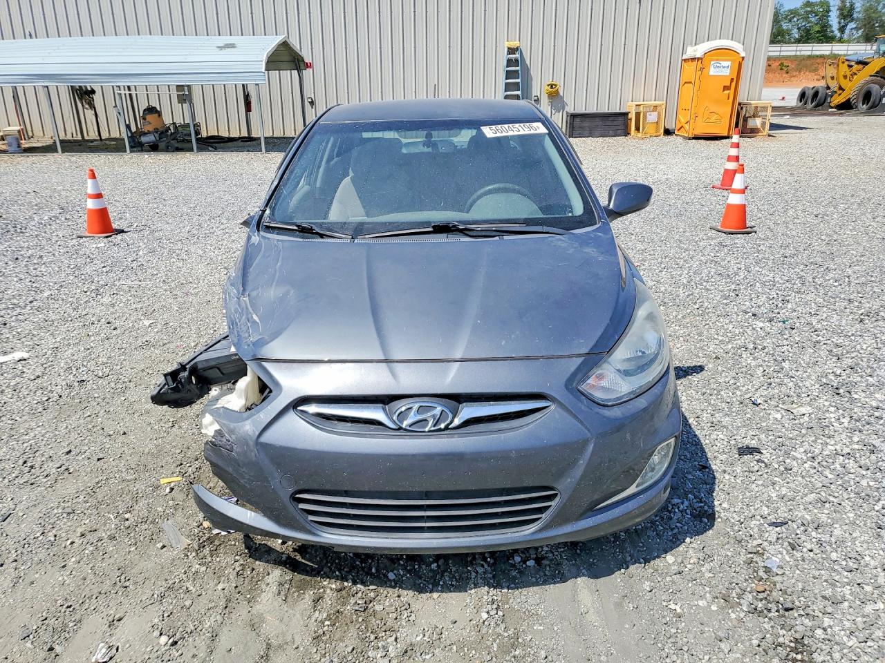 2013 Hyundai Accent Gls Gray vin: KMHCU4AEXDU339099