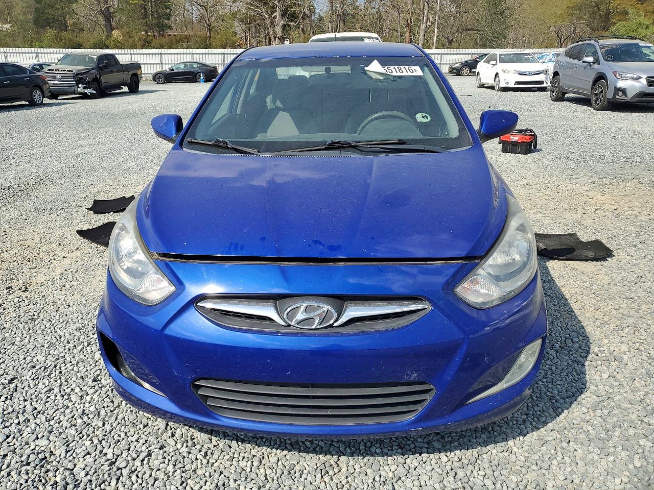2013 Hyundai Accent Gls Blue vin: KMHCU4AEXDU461770