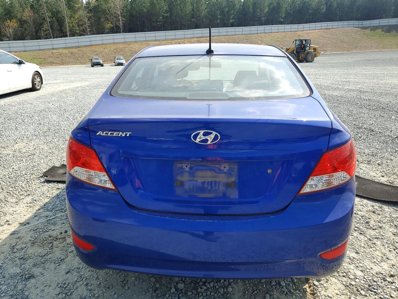 2013 Hyundai Accent Gls Blue vin: KMHCU4AEXDU461770