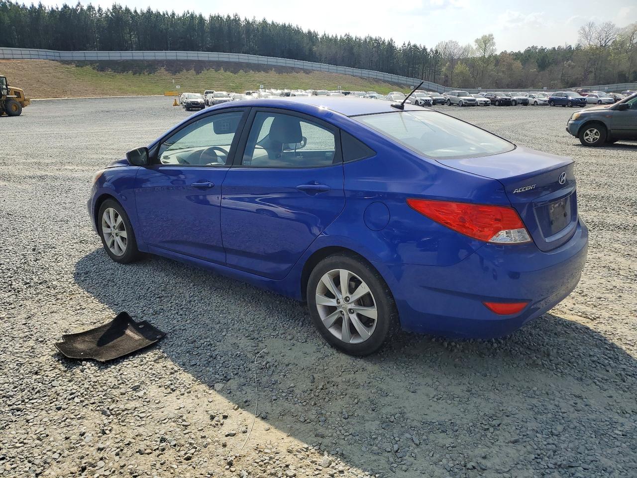 2013 Hyundai Accent Gls Blue vin: KMHCU4AEXDU461770