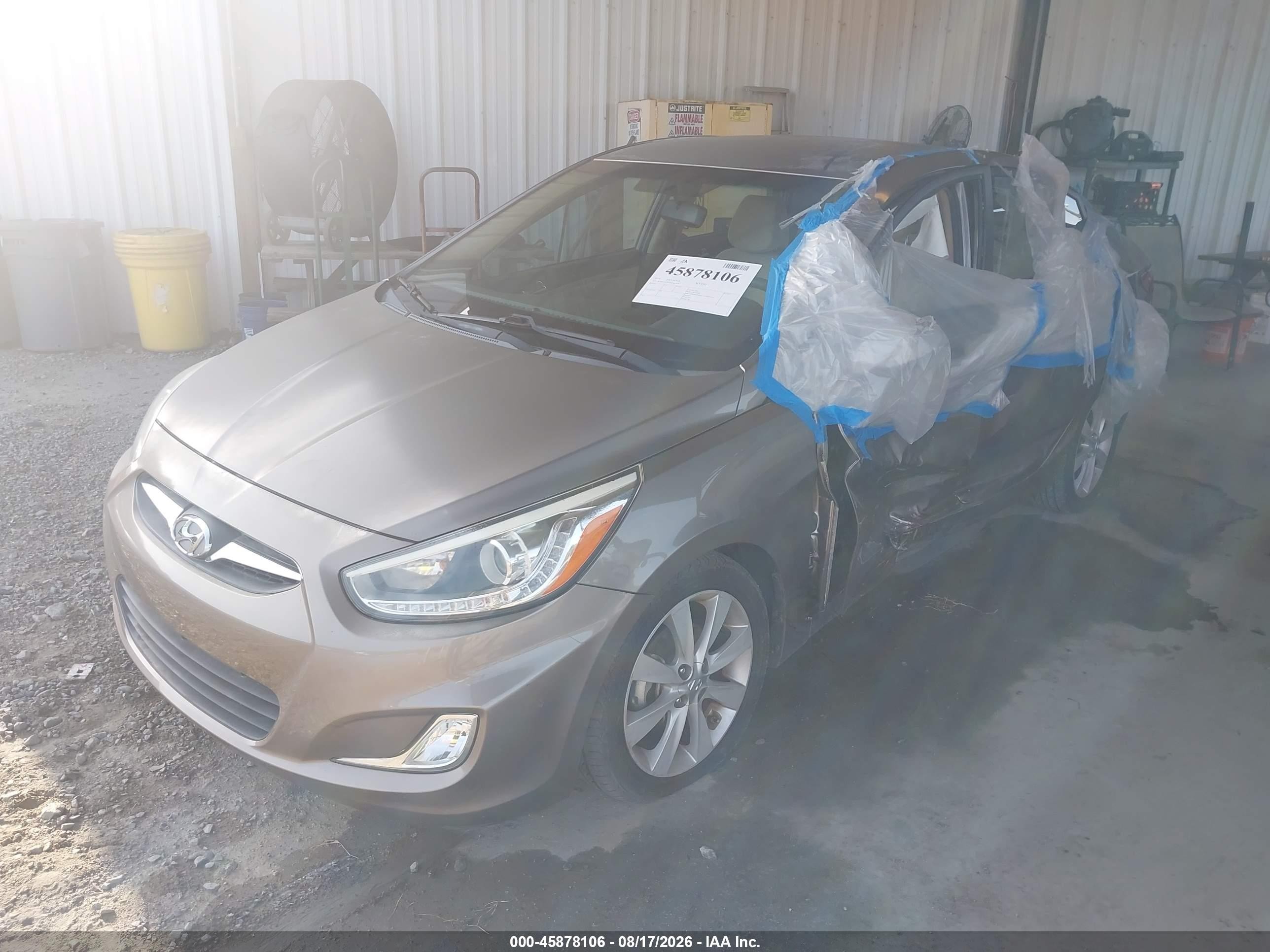 2014 Hyundai Accent Gls Gold vin: KMHCU4AEXEU699846