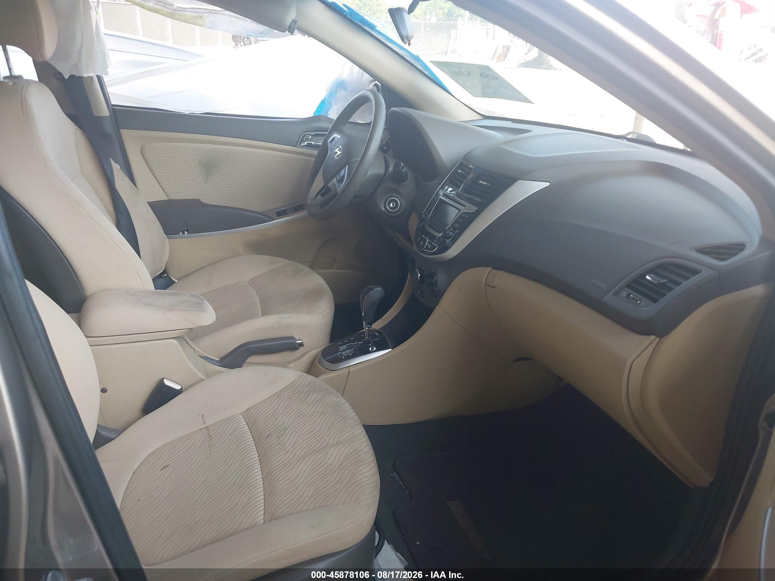 2014 Hyundai Accent Gls Gold vin: KMHCU4AEXEU699846