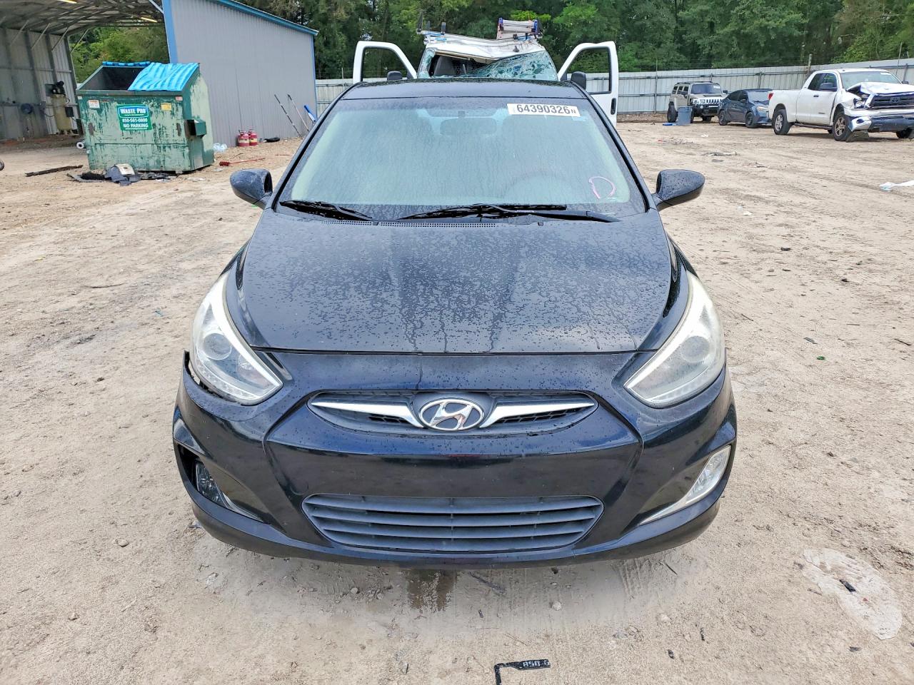 2014 Hyundai Accent Gls Black vin: KMHCU4AEXEU718962