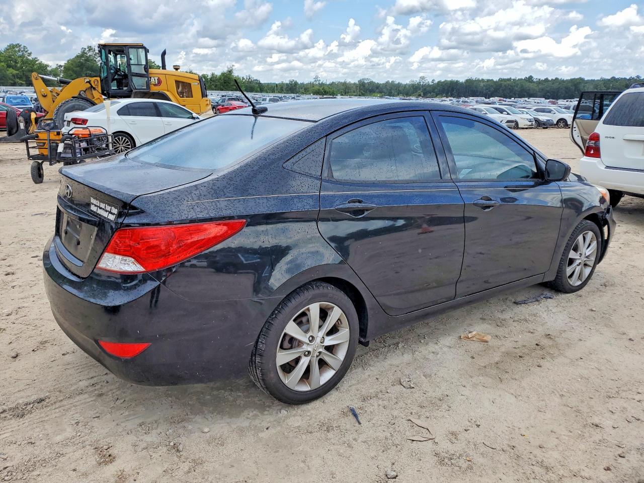 2014 Hyundai Accent Gls Black vin: KMHCU4AEXEU718962